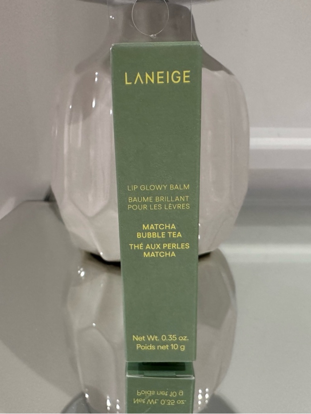 LANEIGE Matcha Bubble Tea Lip Glowy Balm - Mint Green NWT - Picture 3 of 5